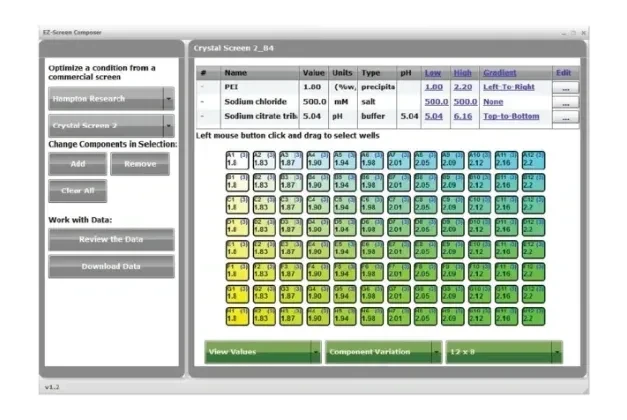 EZ-Screen Composer software interface